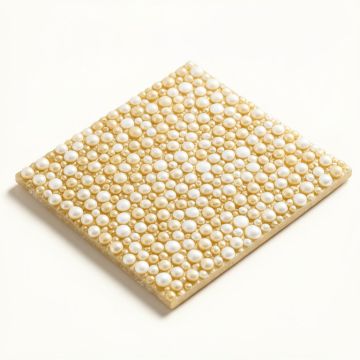 Lokahi Brume Random Sized Glass Pearl Shell Mosaic Tile In Gold (synthetic illustration; no displayed measurements)