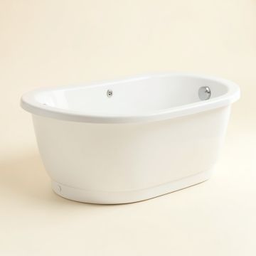 Maryam 71 '' X 31 '' Freestanding Soaking Bathtub (synthetic illustration; no displayed measurements)
