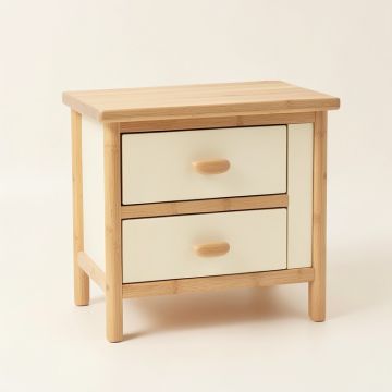 Hazel Field Nightstand - Cream (synthetic illustration; no displayed measurements)