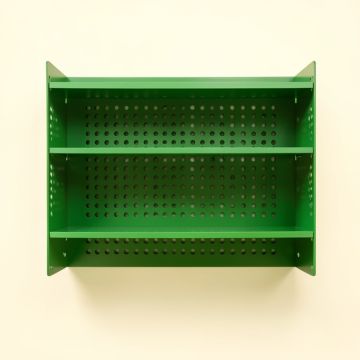 Cedar Arc Empty Wall-Mounted Tool Organizer Panel (synthetic illustration; no displayed measurements)