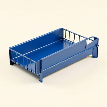 Ridge Field Empty Under-Desk Cable Tray - Blue (synthetic illustration; no displayed measurements)