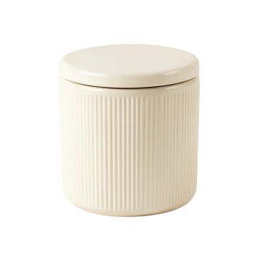Briar Bend Storage Canister With Lid - Ivory