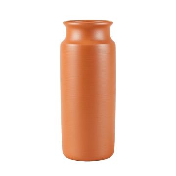 Moss Crest Empty Decorative Vase - Terracotta
