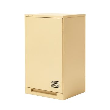 Enclosed Mobile Av Cabinet In Putty