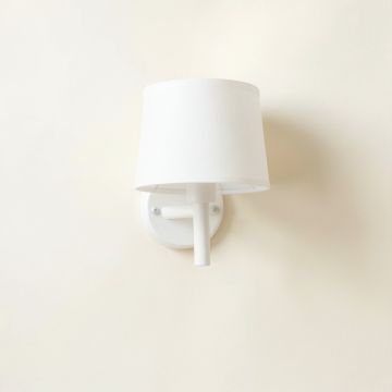 Holly Crossing Wall Sconce Mounted On A Plain Wall - White (synthetic illustration; no displayed measurements)