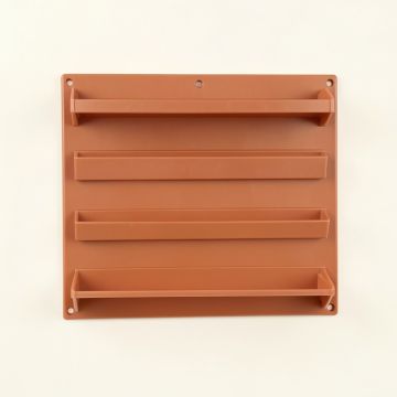 Birch Dale Empty Wall-Mounted Tool Organizer Panel - Terracotta (synthetic illustration; no displayed measurements)