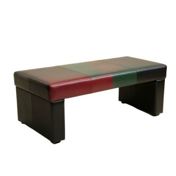 Faux Leather Upholstered Bench