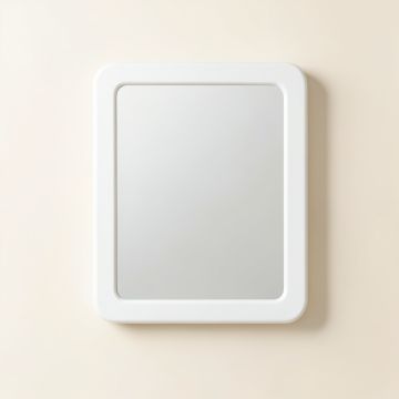 Wren Bridge Framed Wall Mirror - White (synthetic illustration; no displayed measurements)