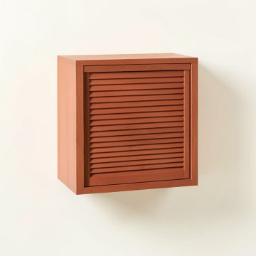 Rowan Bridge Wall-Mounted Entry Cabinet - Terracotta (synthetic illustration; no displayed measurements)