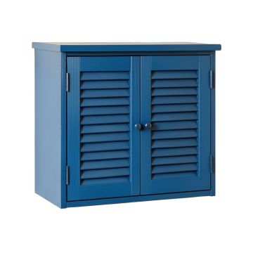 Elm Brook Wall-Mounted Entry Cabinet - Blue