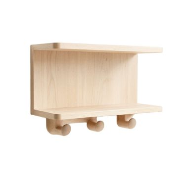 Meadow Bluff Wall-Mounted Entryway Organizer Shelf - Beige