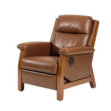 Ashantiana 34 '' Wide Faux Leather Power Lift Assist Ergonomic Recliner With Massager