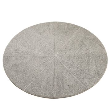 Stone Bend Round Area Rug - Gray