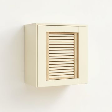 Alder Dell Wall-Mounted Entry Cabinet - Cream (synthetic illustration; no displayed measurements)