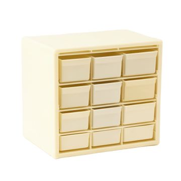 Wren Bridge Small-Parts Storage Drawer Cabinet - Cream