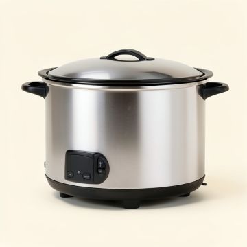 Crock-Pot 4 Qt . Cook And Carry Slow Cooker Stainless Steel (synthetic illustration; no displayed measurements)