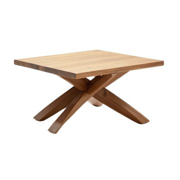 Narron Solid Wood Cross Legs Coffee Table