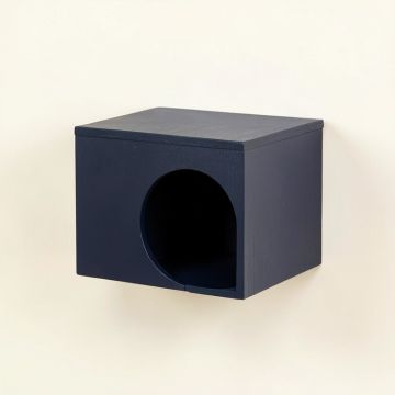 Holly Crossing Wall-Mounted Cat Perch - Navy (synthetic illustration; no displayed measurements)