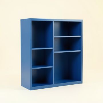 River Bluff Freestanding Bookcase - Blue (synthetic illustration; no displayed measurements)