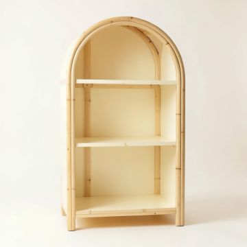 Elm Field Freestanding Bookcase - Cream (synthetic illustration; no displayed measurements)