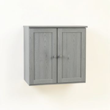 Meadow Crest Wall-Mounted Laundry Cabinet - Gray (synthetic illustration; no displayed measurements)