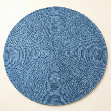 River Arc Round Area Rug - Blue (synthetic illustration; no displayed measurements)