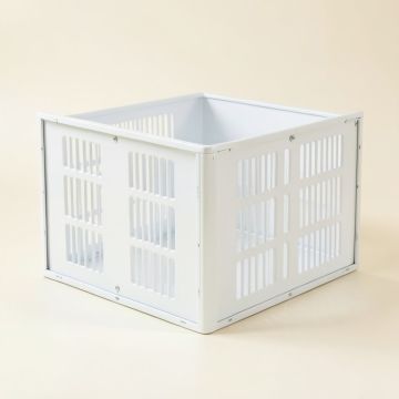 Dawn Arc Empty Furniture-Style Pet Crate (synthetic illustration; no displayed measurements)