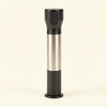Simplehuman Adjustable Shower Caddy , Handheld Compatible , Stainless Steel + Anodized Aluminum (synthetic illustration; no displayed measurements)