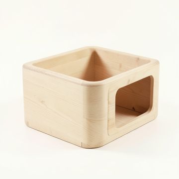 Dune Crest Empty Furniture-Style Litter Enclosure - Beige (synthetic illustration; no displayed measurements)
