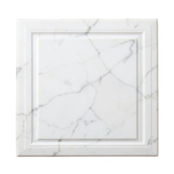 Calacatta 3 '' X 6 '' Beveled Marble Subway Tile