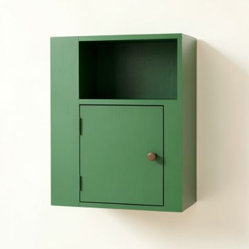 Dawn Bluff Wall-Mounted Entry Cabinet - Green (synthetic illustration; no displayed measurements)