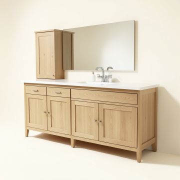 Freitas 73 '' Double Bathroom Vanity Set (synthetic illustration; no displayed measurements)