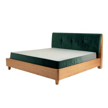 Aeliana Velvet Upholstered Platform Bed