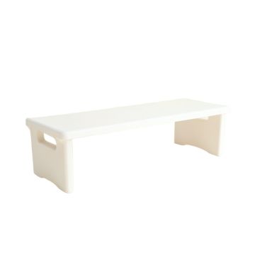 Reed Bluff Narrow Outdoor Storage Bench - White