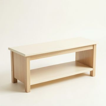 Linden Dell Indoor Bench - Cream (synthetic illustration; no displayed measurements)