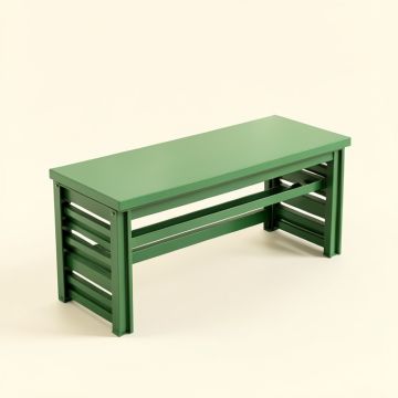 Briar Crossing Narrow Outdoor Storage Bench - Green (synthetic illustration; no displayed measurements)