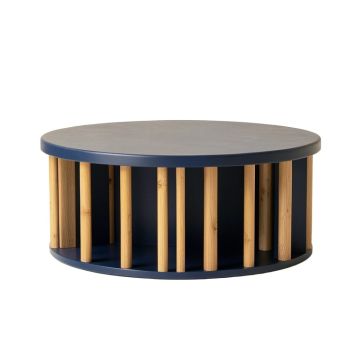 Meadow Bridge Shoe Storage Bench - Navy
