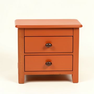 Slate Arc Nightstand - Terracotta (synthetic illustration; no displayed measurements)