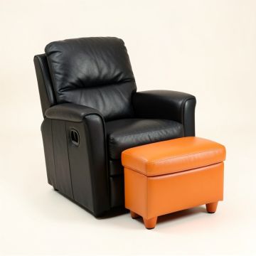Forman Kids Recliner And Ottoman With Cup Holder (synthetic illustration; no displayed measurements)