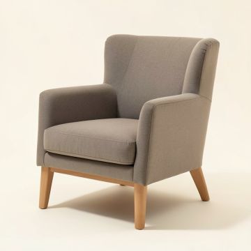 28.74 '' Wide Polyester Wingback Chair (synthetic illustration; no displayed measurements)