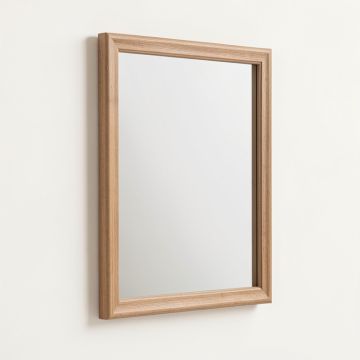 Easy Install Decorative Floating Frameless Bathroom/Vanity Mirror (synthetic illustration; no displayed measurements)