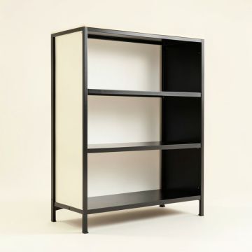 Haland Metal Bookcase (synthetic illustration; no displayed measurements)