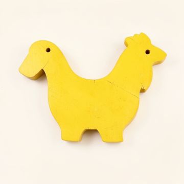 Rooster Farmhouse Rustic Single Letter Wooden Shape Wall Décor (synthetic illustration; no displayed measurements)