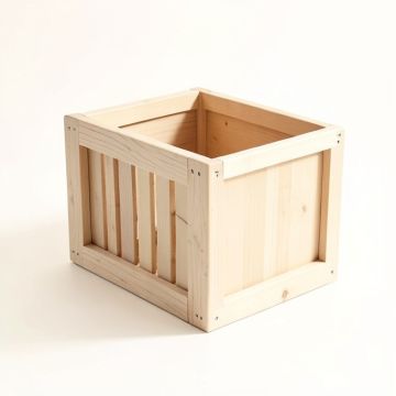 Shore Dell Empty Furniture-Style Litter Enclosure - Beige (synthetic illustration; no displayed measurements)