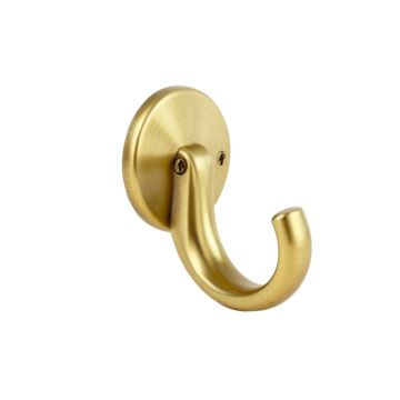 Brass Single Wall Mounted Robe Hook