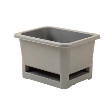Moss Canyon Empty Raised Planter - Gray