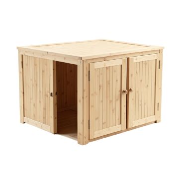 Lake Brook Empty Furniture-Style Litter Enclosure - Beige