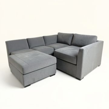 Murfield 97.3 '' Wide Velvet Left Hand Facing Modular Sofa & Chaise (synthetic illustration; no displayed measurements)