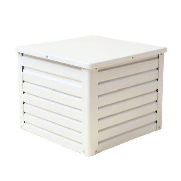 Shore Arc Closed Outdoor Storage Box - White