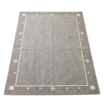 Alder Bend Rectangular Area Rug - Gray